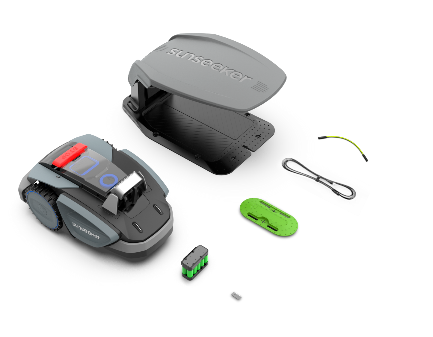 Sunseeker V3 – Compact robotic lawnmower with GPS & camera navigation (up to 600 m², wireless)