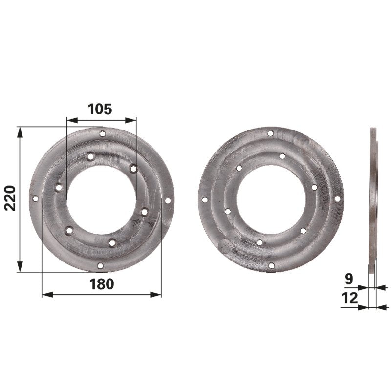 Adapterring 86100105 für Umrüstung von MAG-Motor auf Robin oder Kohler