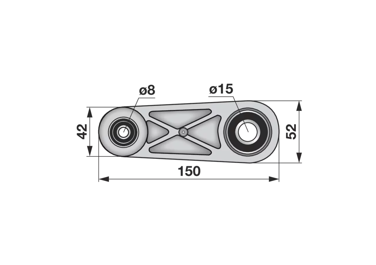 AL‑KO Pleuel 401482 – stabiles Verbindungsteil für Antriebssysteme, 1 Stück