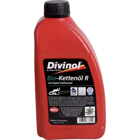 Divinol Bio-Kettenöl, 1 Liter zur Schmierung von Sägeketten, Elektro und Akkusägen