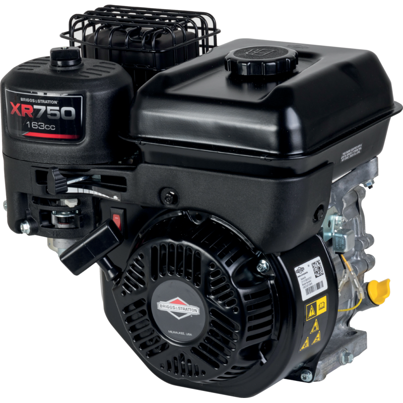 Briggs & Stratton XR 750 Motor – 163 ccm Benzinmotor mit Handstart für Vertikutierer und Motorhacken
