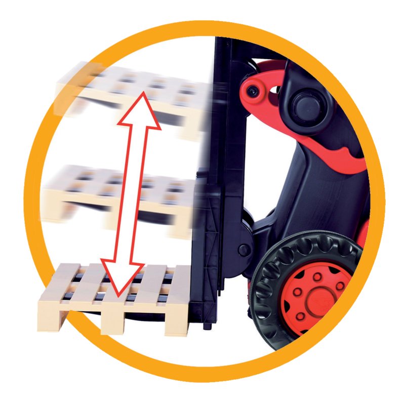 BIG Forklift Linde – Toy forklift with horn for children from 3 years