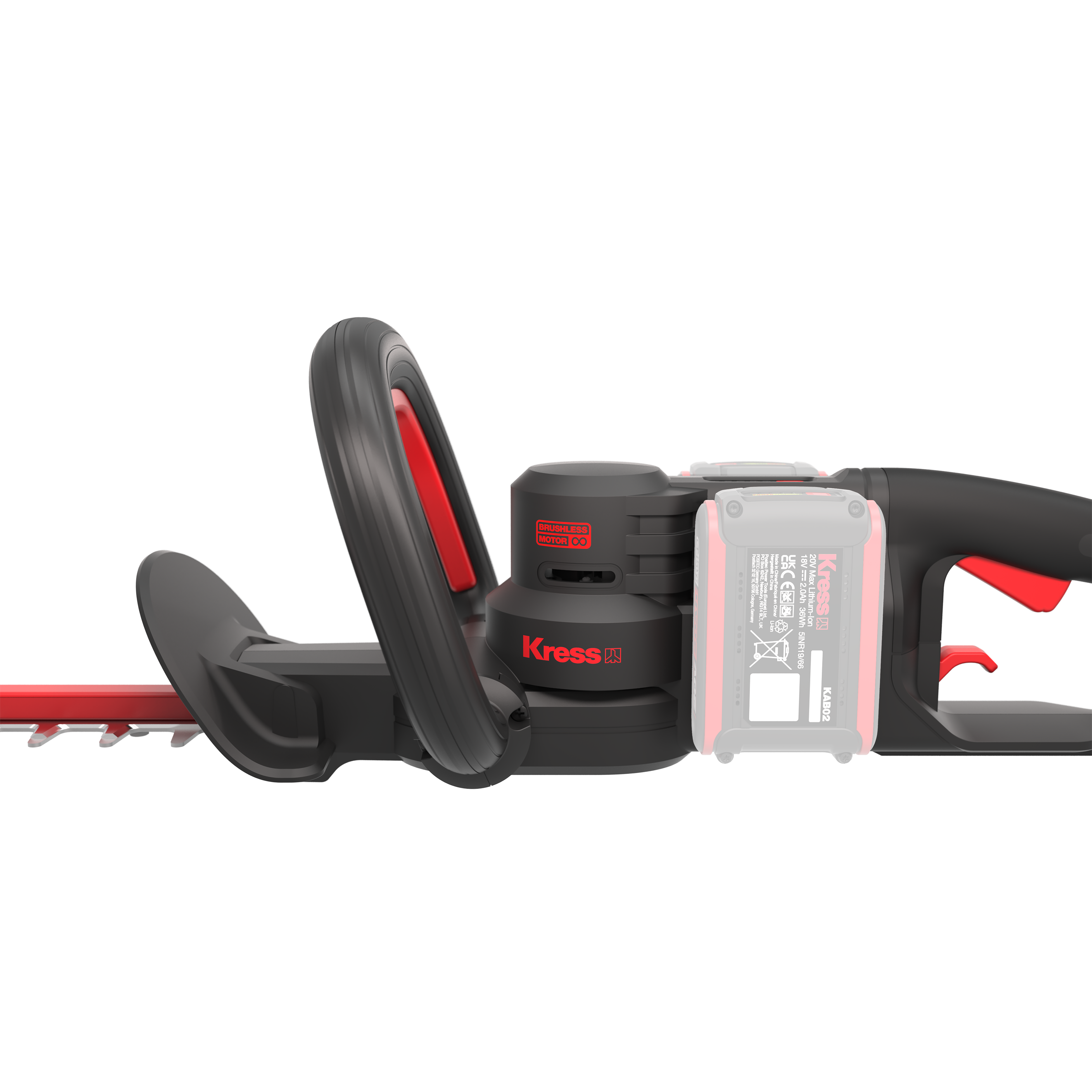 Kress Akku Heckenschere SET (inkl. 4x Akkus und Ladegerät) 63 cm - KG285