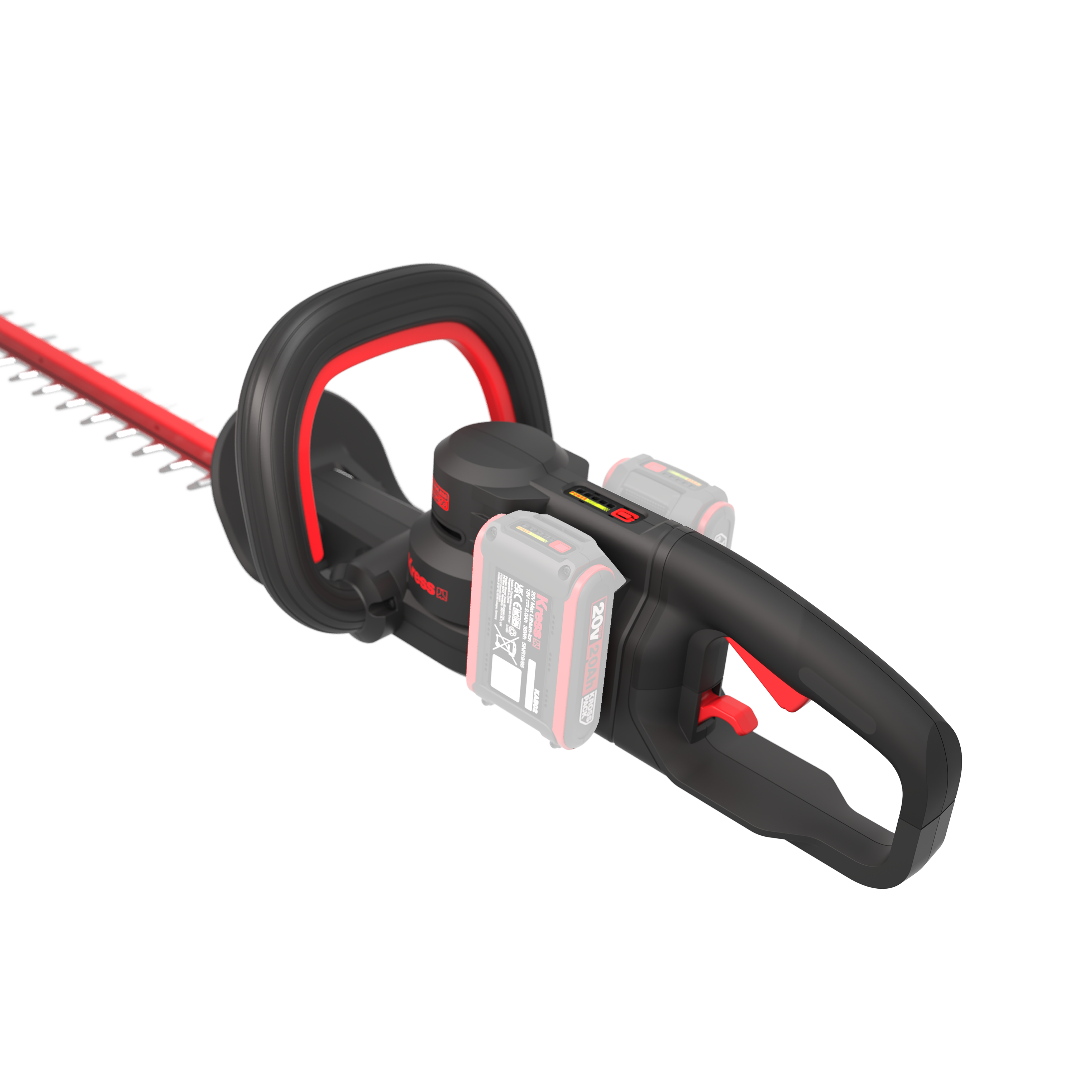 Kress Akku Heckenschere SET (inkl. 4x Akkus und Ladegerät) 63 cm - KG285