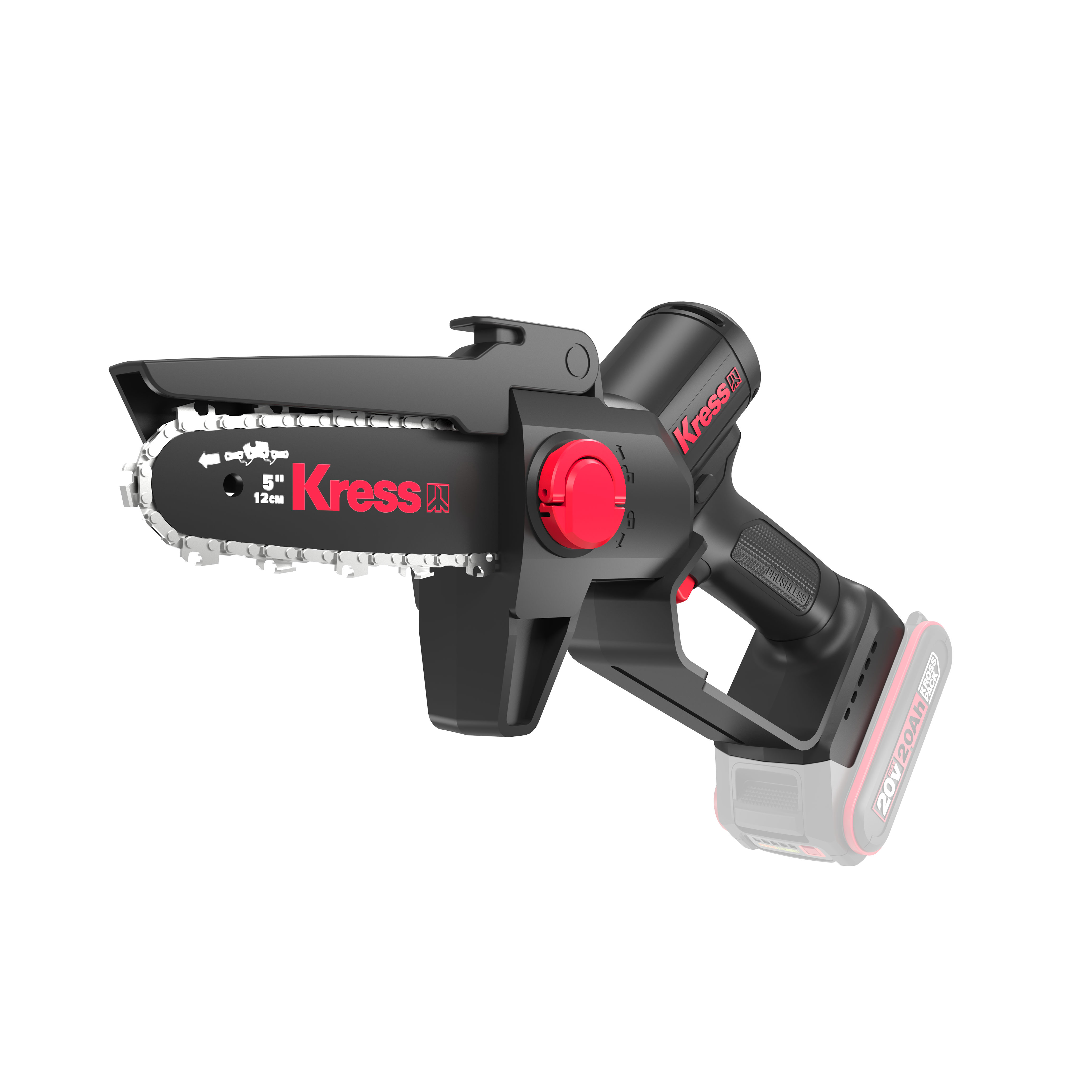 Kress Akku Einhand-Kettensäge SET (inkl. 2x Akkus und Ladegerät) - KG343E.9