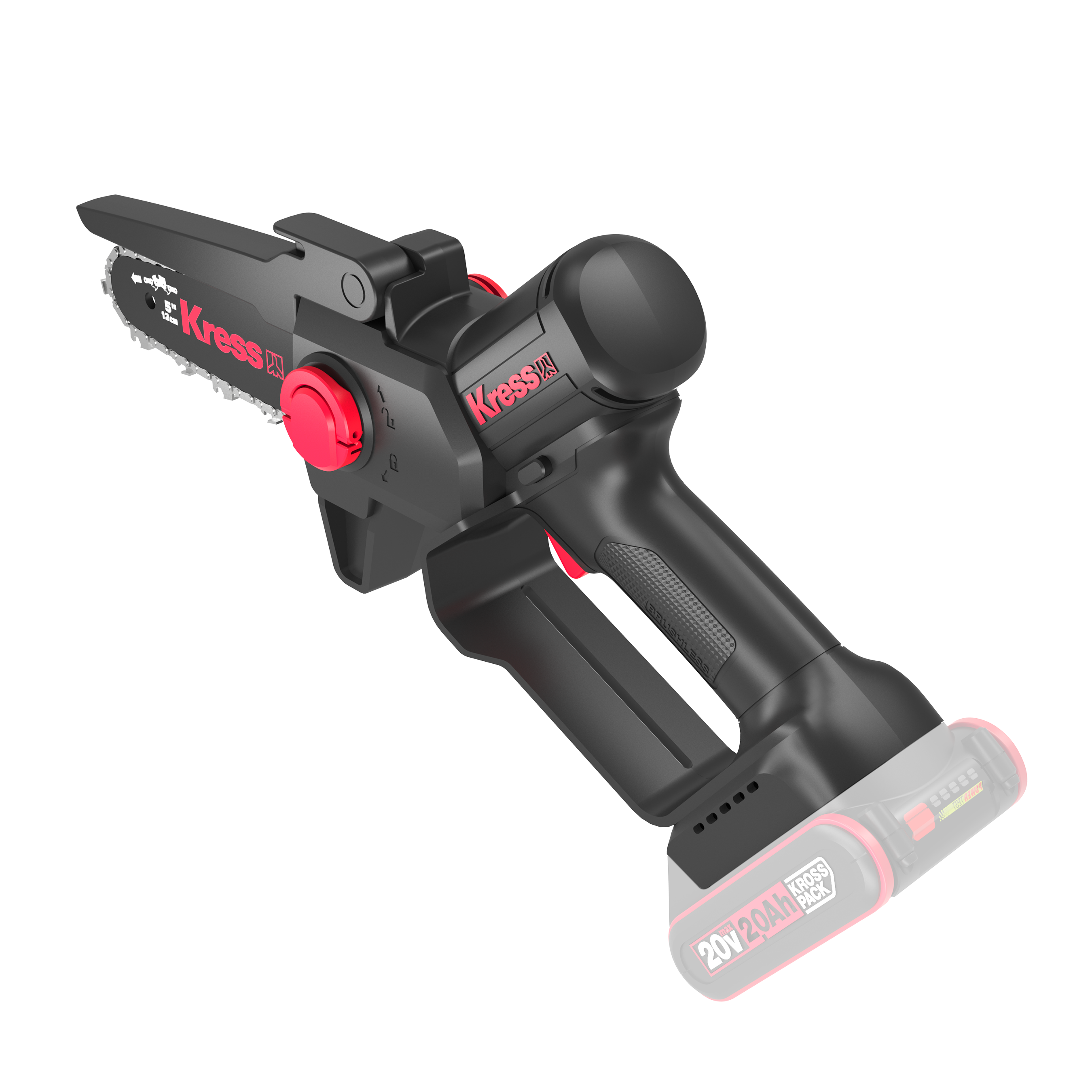 Kress Akku Einhand-Kettensäge SET (inkl. 2x Akkus und Ladegerät) - KG343E.9
