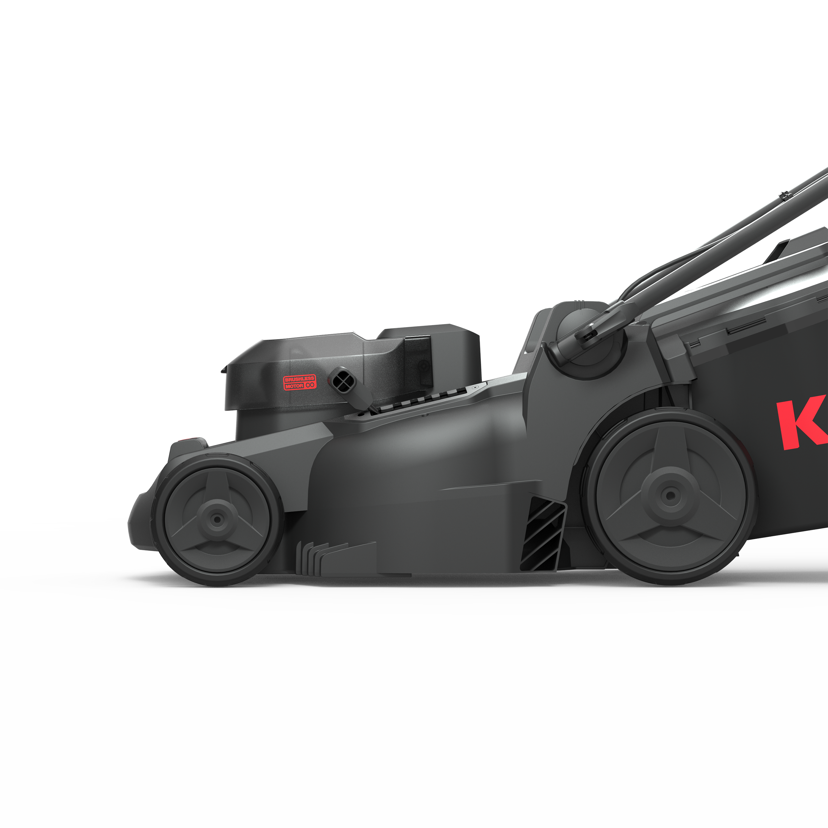 Kress Akku Rasenmäher SET (inkl. 4x Akkus und Doppelladegerät) mit Antrieb 41 cm - KG748.9