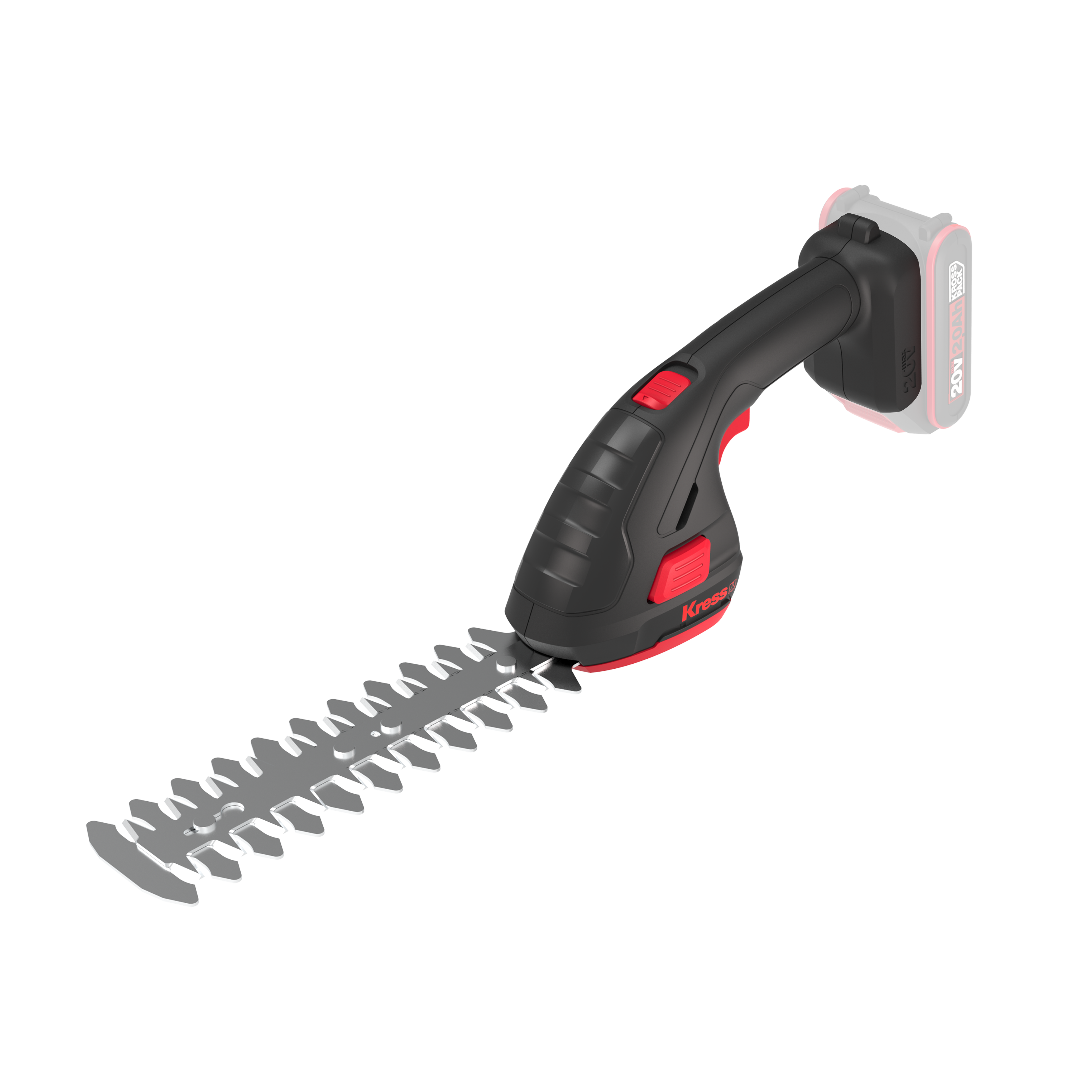 Kress KrossPack 3-in-1 Akku-Gras- und Strauchscheren 20V - SET (inkl. Akku + Ladegerät) KG806E