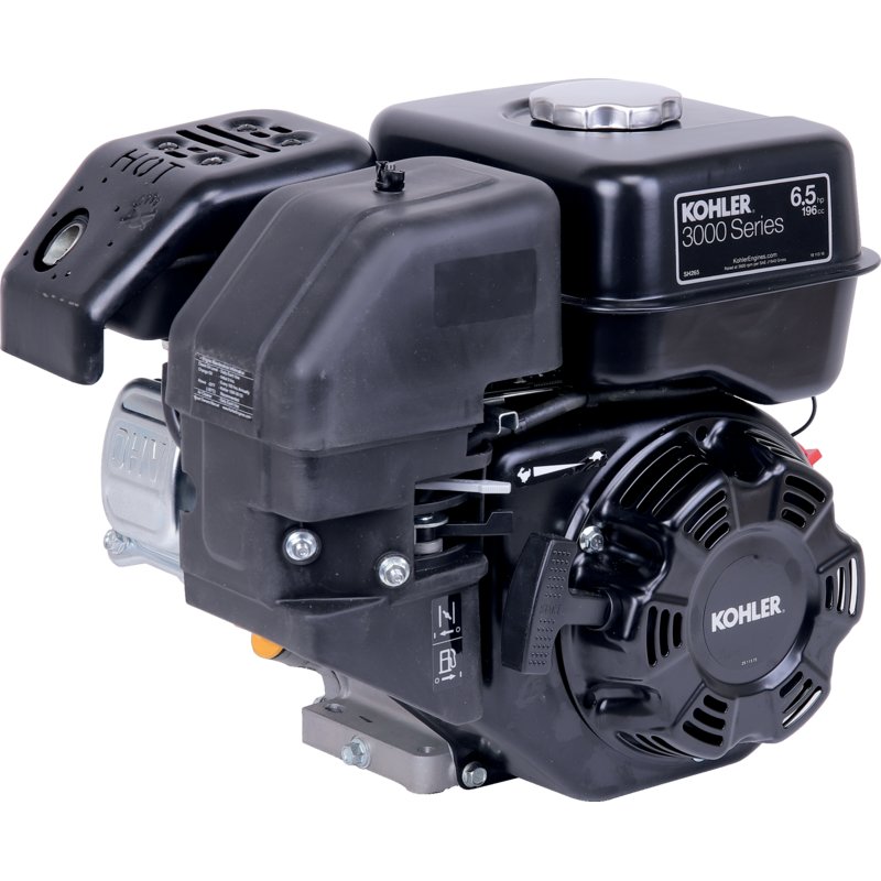 Kohler petrol engine 6.5 hp and displacement 196 cc