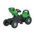 rollyKid Deutz Agro Plus pedal tractor with front loader & trailer – from 2.5 years