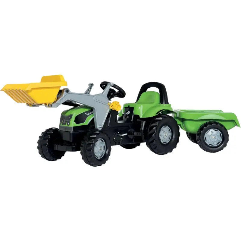 rollyKid Deutz Agro Plus pedal tractor with loader & trailer | RollyToys – GartenShop24