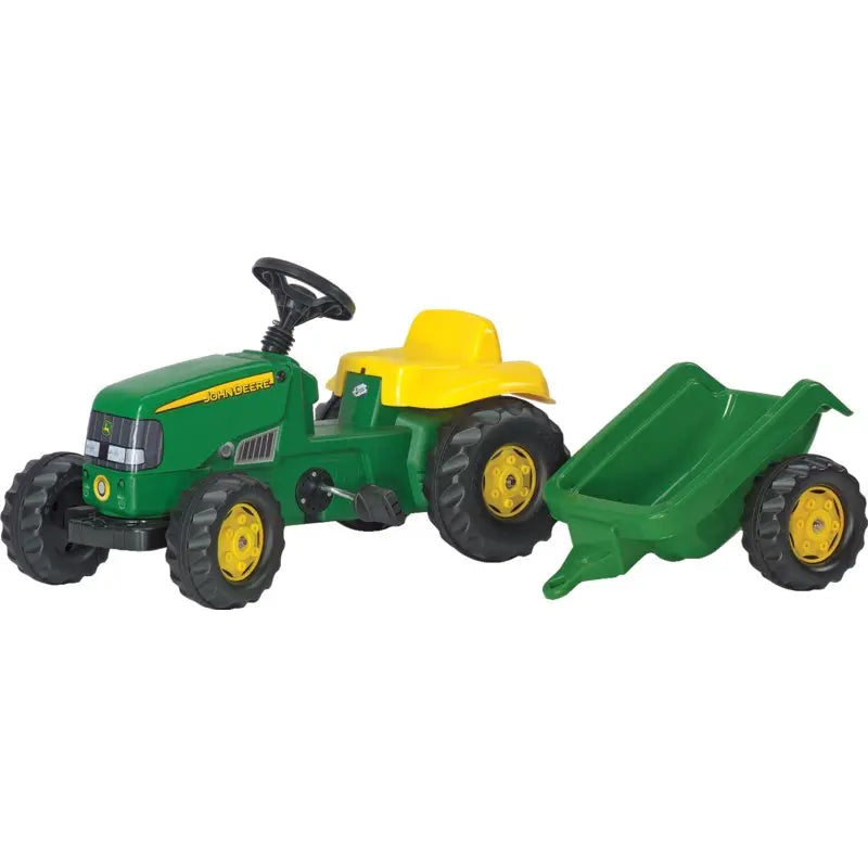 rollyKid John Deere pedal tractor with trailer | RollyToys – GartenShop24