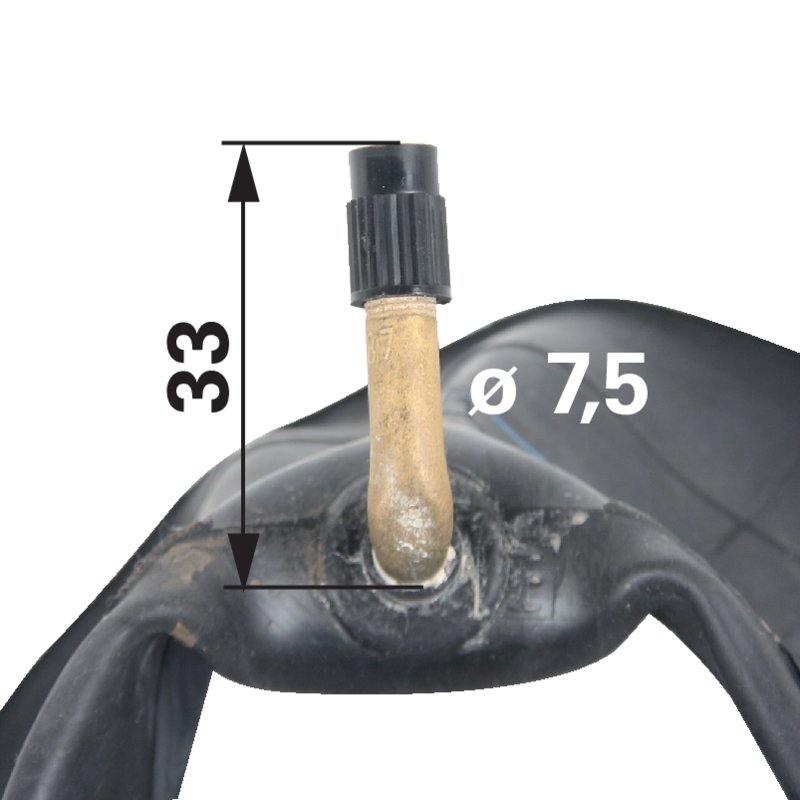 Schlauch 13x6.50-6 TR87 Universal für Rasentraktoren, Gartengeräte und Anhänger