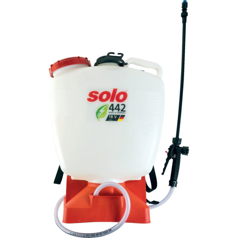 Solo Akkurückenspritze 442 16 L mit Lithium-Ionen-Akku und ergonomischem Tragesystem
