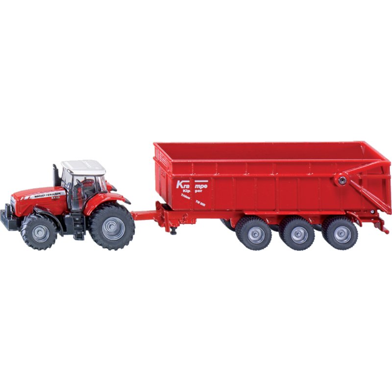 Massey Ferguson tractor with trailer toy