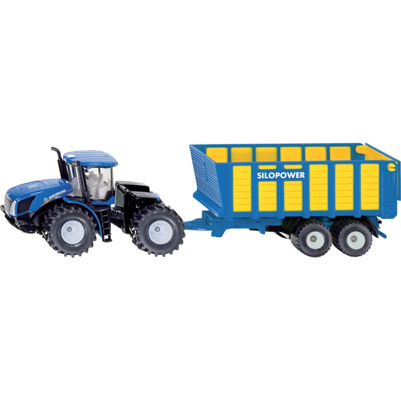 New Holland T9.560 tractor with silage wagon