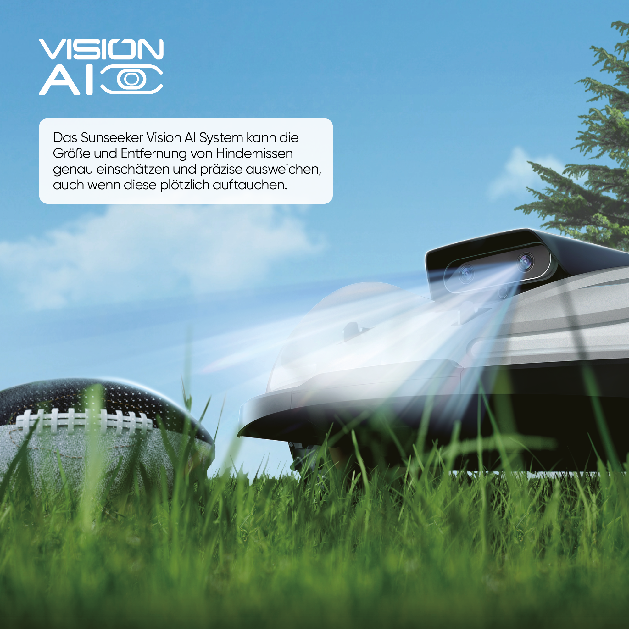 Sunseeker Elite X7 – Wireless all-wheel drive robotic lawnmower for gardens up to 3,000 m²