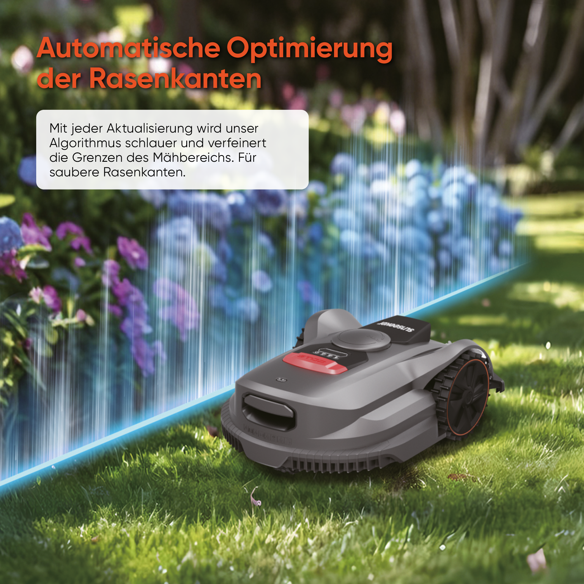 Sunseeker Elite X7 PLUS – Wireless all-wheel drive robotic lawnmower for gardens up to 6,000 m²