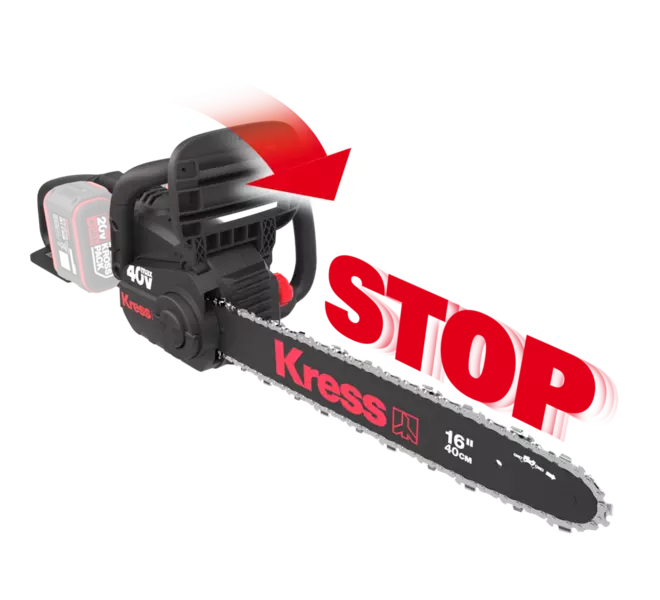 Kress Akku Kettensäge SET (inkl. 4x Akkus und Ladegerät) 40 cm - KG347E.9