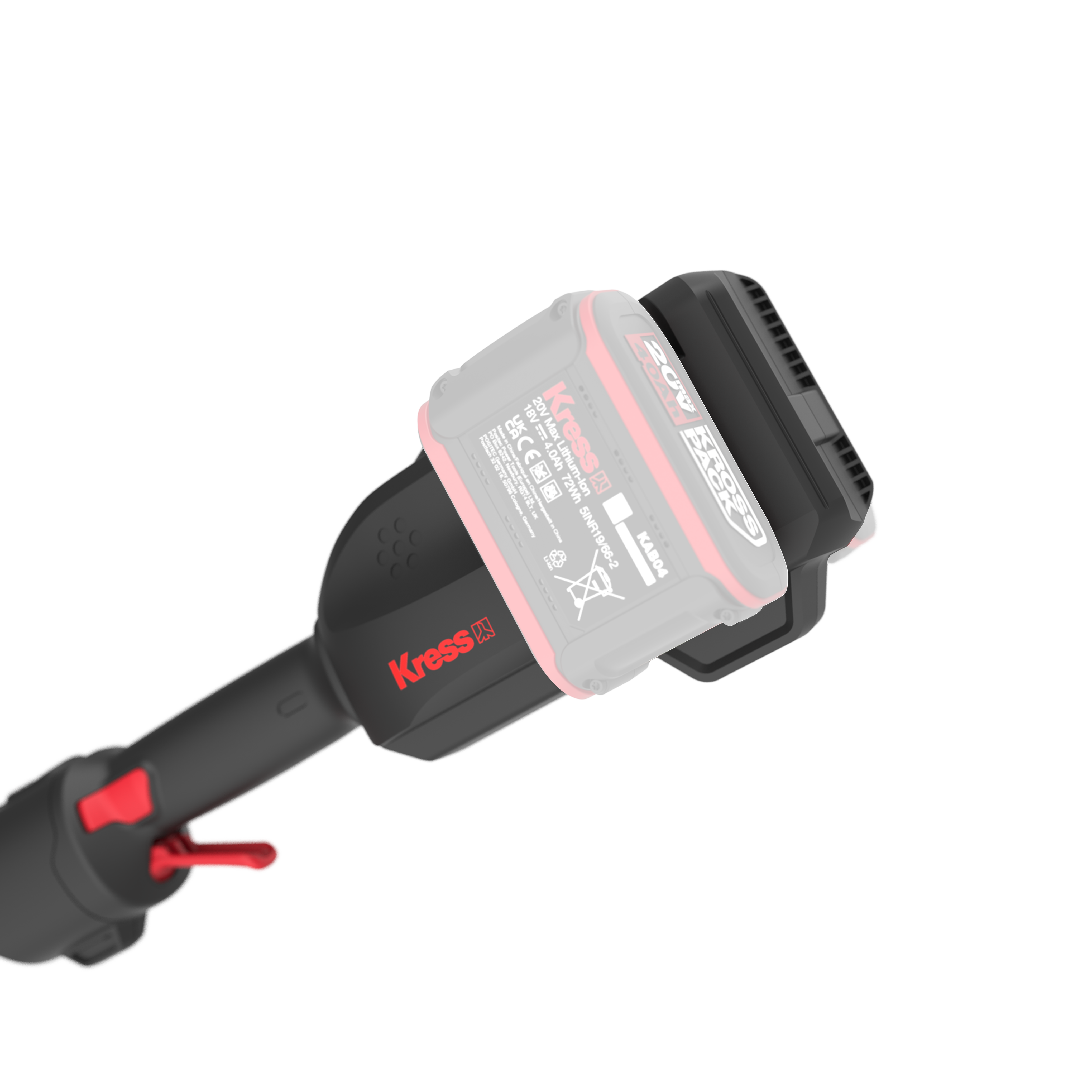 Kress Akku Rasentrimmer SET (inkl. 4x Akkus und Ladegerät) 38 cm - KG154E.9