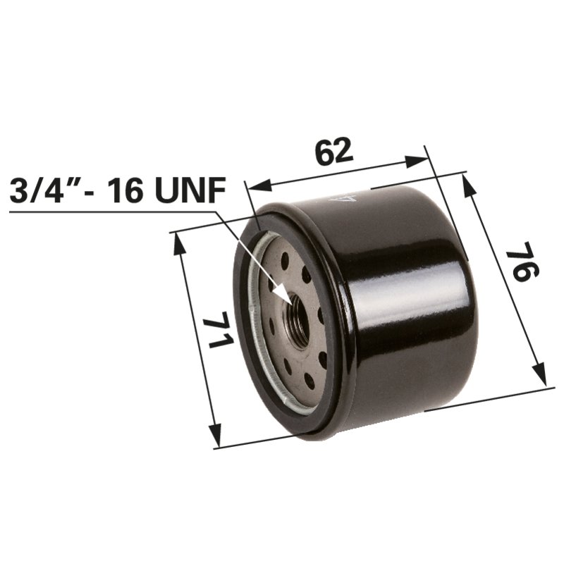 Briggs Ölfilter kurz, L 62 mm 492932