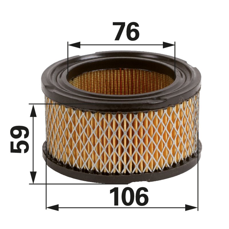 Kohler Luftfilter rund, AD 106 mm 231847