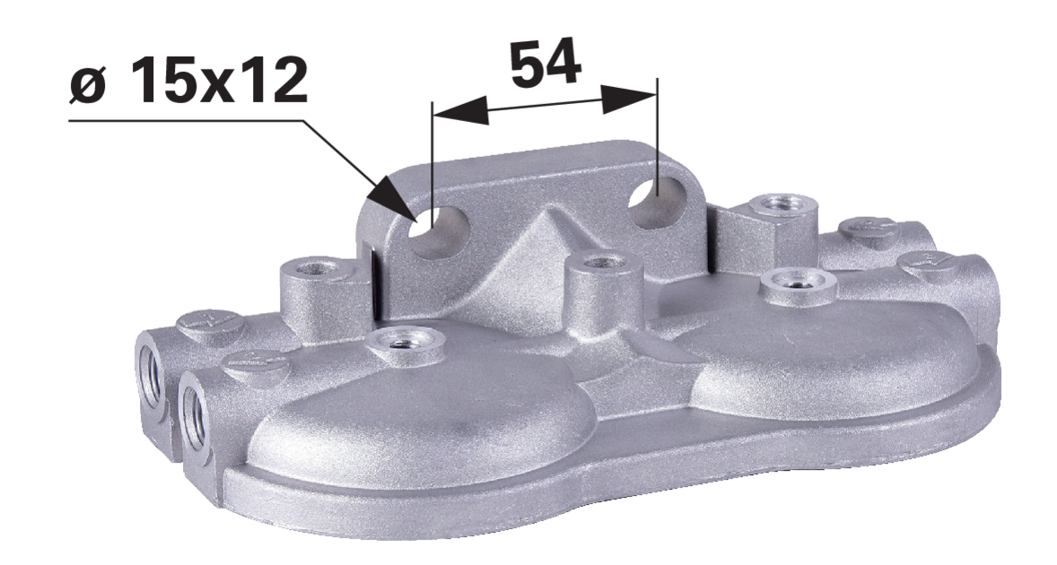 Filterkopf 1/2 Zoll 20 G für zwei Kraftstofffilter GartenShop24 - Hochwertige Gartengeräte