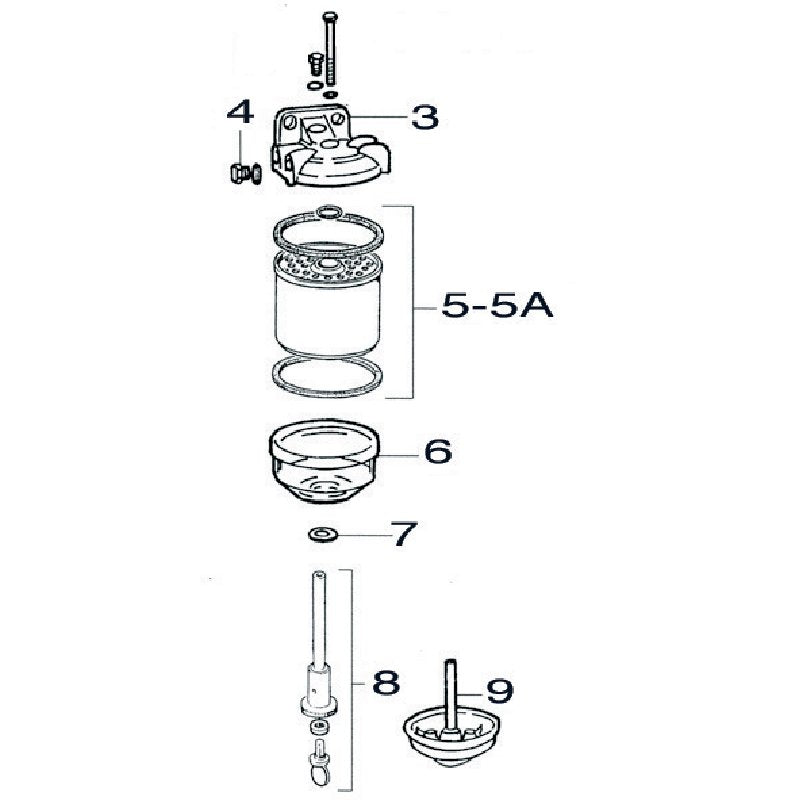 UFI Kraftstofffilter 2436000 – mit Dichtringsatz Bildposition 5