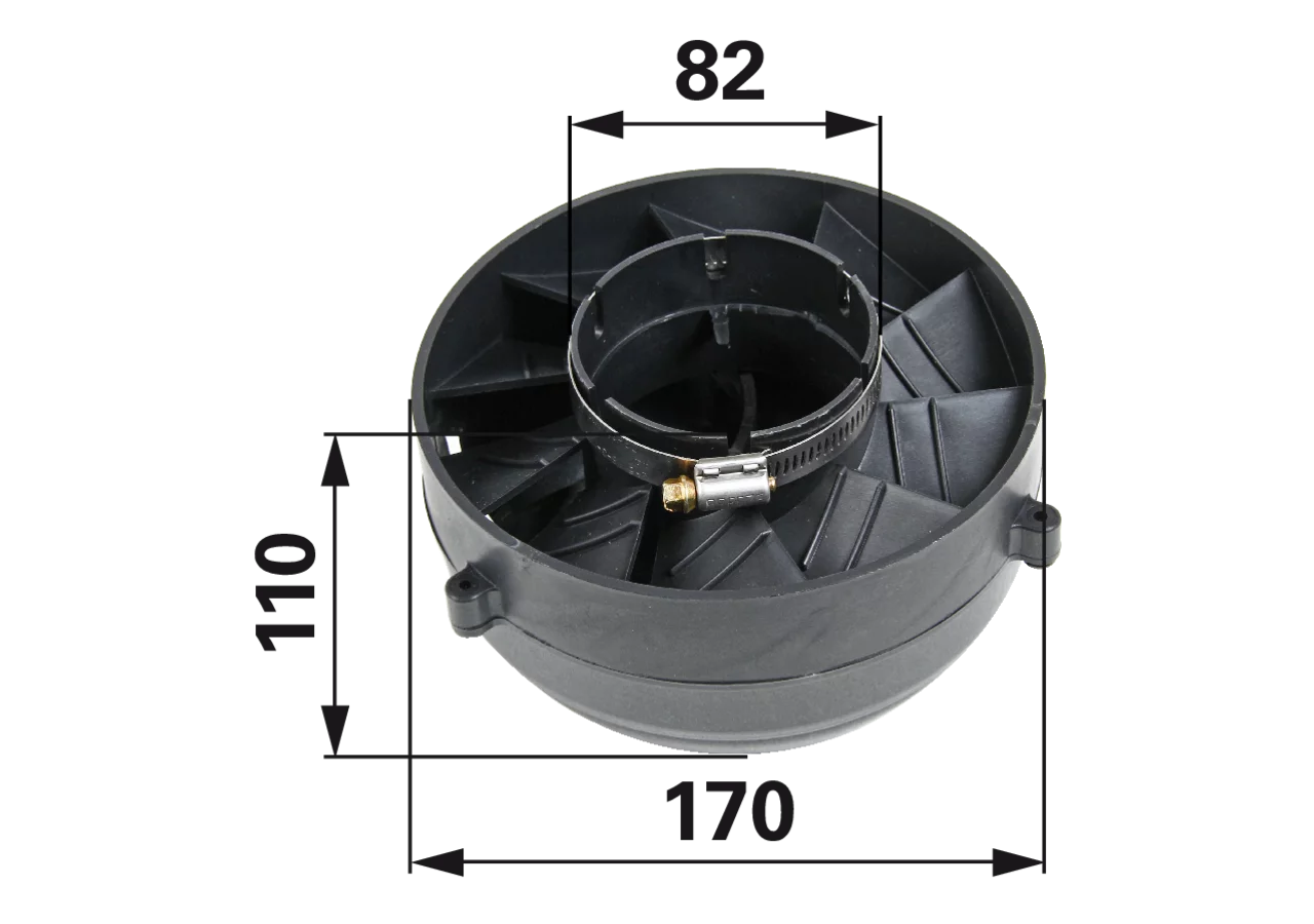 Fleetguard Vorfilter ID 76 mm AD 170 mm Fleetguard