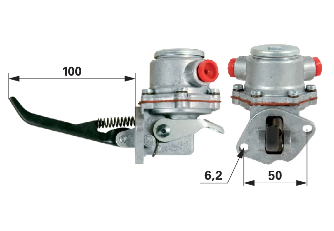 Kraftstoffpumpe mit Dichtung anstelle von Deutz-Fahr 01260044 GartenShop24 - Hochwertige Gartengeräte
