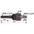 Axialgelenk M18 x 1,5 / M20 x 1,5