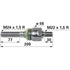 Axialgelenk M24 x 1,5 / M22 x 1,5 – zu APL 345