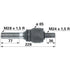 John Deere Axialgelenk M28 x 1,5 / M24 x 1,5 168703