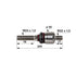 Axialgelenk M24 x 1,5 / M22 x 1,5