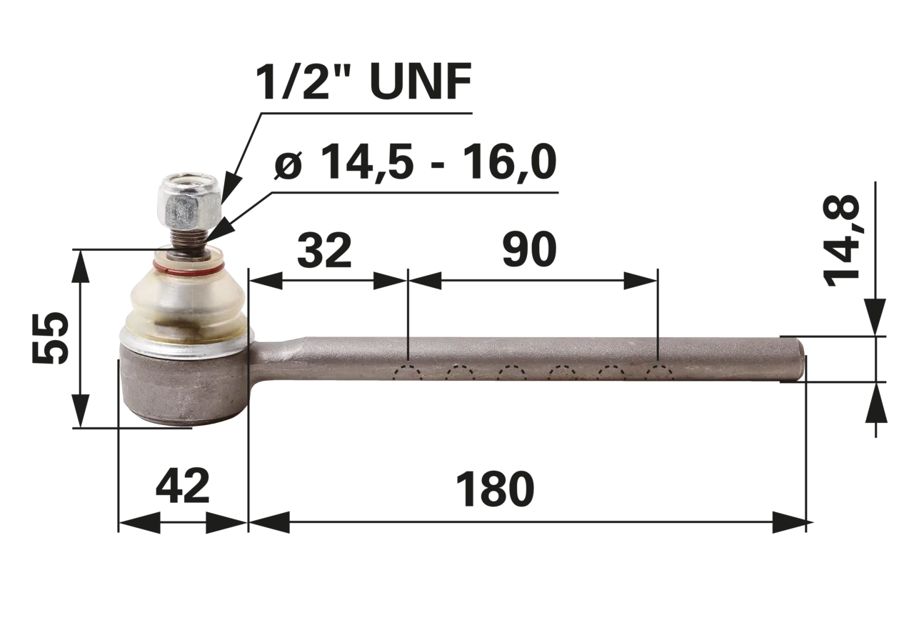 Kugelgelenk anstelle von Massey Ferguson 1860412 GartenShop24 - Hochwertige Gartengeräte