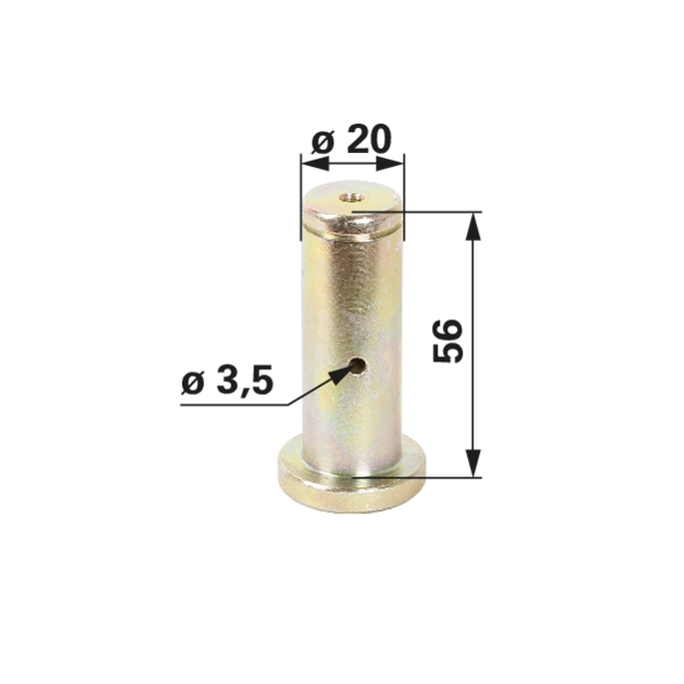 Lenkzylinderbolzen anstelle von CNH 4987671 GartenShop24 - Hochwertige Gartengeräte
