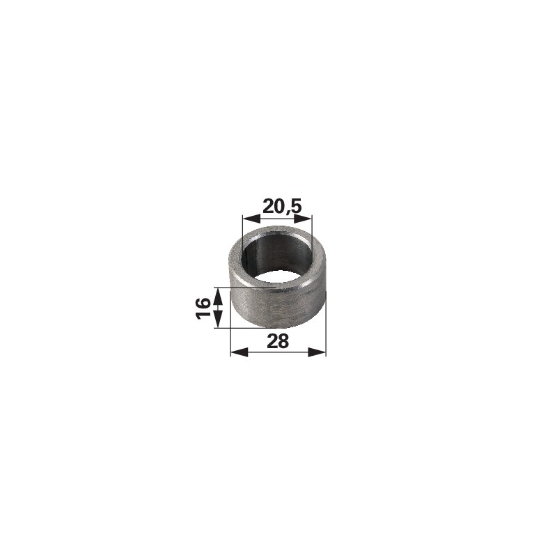 Distanzstück 20,5 x 28 x 16 mm
