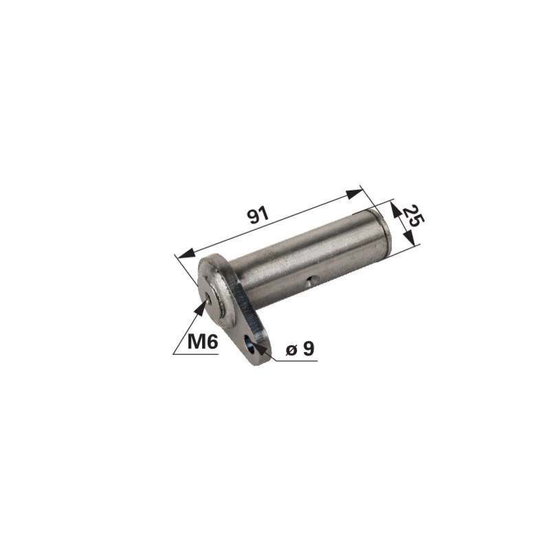 Bolzen 25 x 91 mm – Lenkzylinder außen