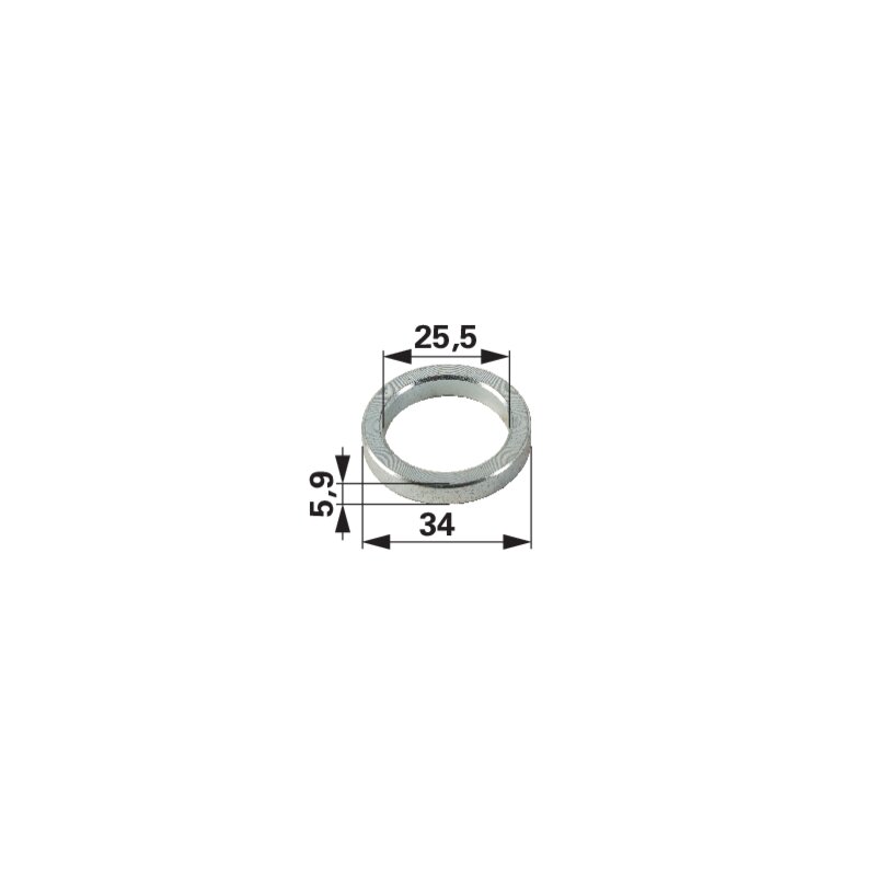 Distanzscheibe 25,5 x 34 x 5,9 mm