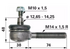 Kugelgelenk Länge 95 mm anstelle von Reform 225332905 GartenShop24 - Hochwertige Gartengeräte