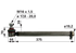 Spurstangenrohr anstelle von Massey Ferguson 963921 GartenShop24 - Hochwertige Gartengeräte