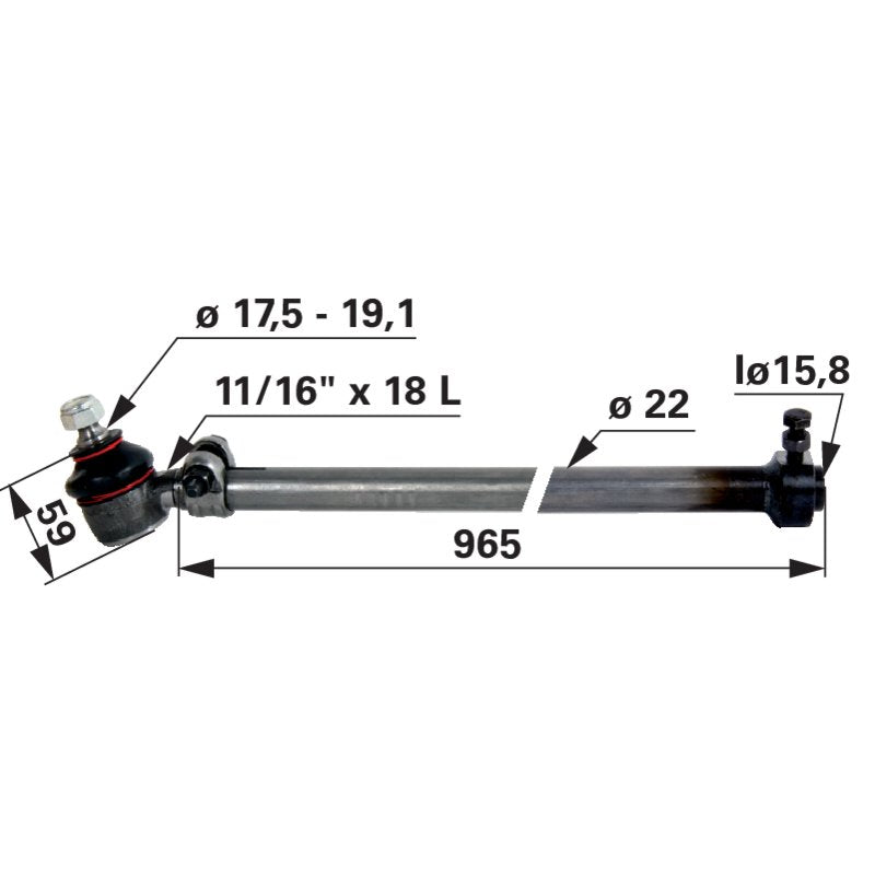 Massey Ferguson Spurstange 1808894