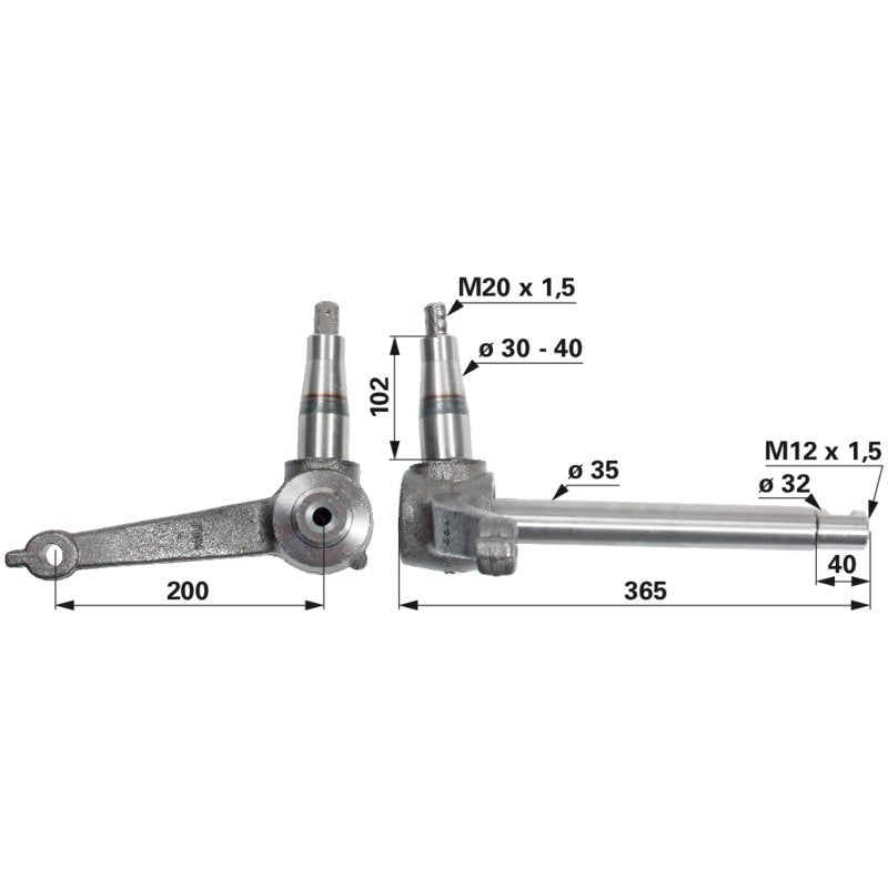 Steyr Achsschenkel links 1292410077 – nicht für Frontladerbetrieb