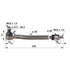 Manitou Spurstange komplett, links 601221