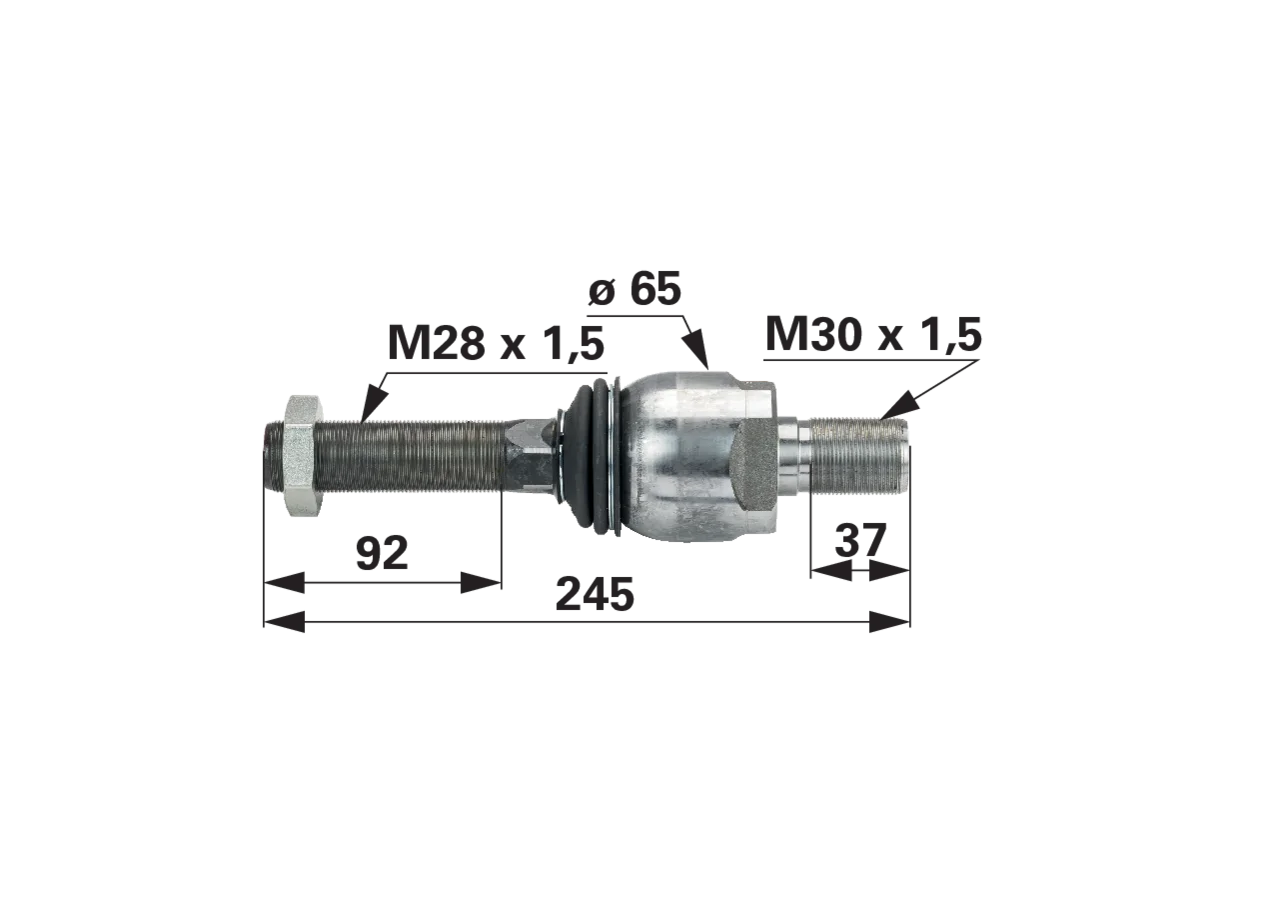 Spicer Dana Axialgelenk anstelle von Claas 0011637560 Spicer Dana