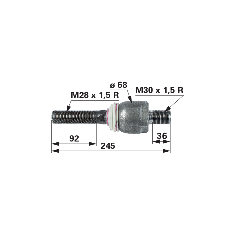 ZF Axialgelenk 743300022070