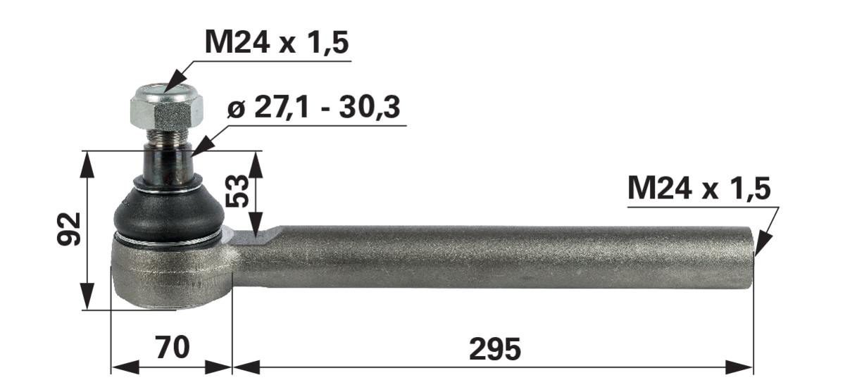 Kugelgelenk anstelle von Valtra ACV0300460 GartenShop24 - Hochwertige Gartengeräte