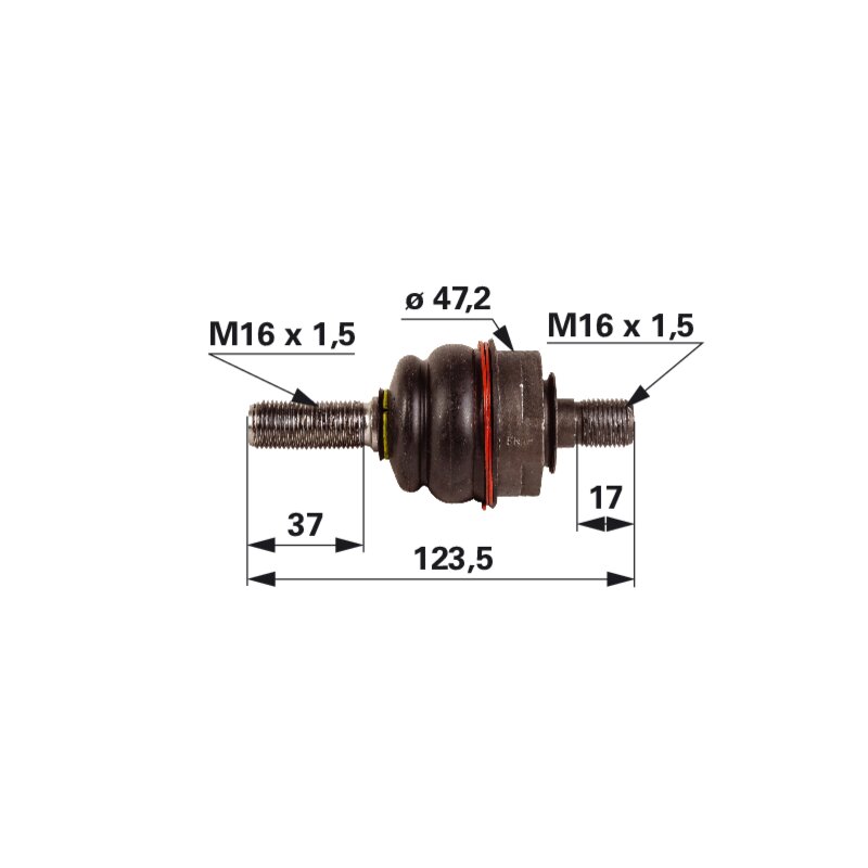 Axialgelenk M16 x 1,5 / M16 x 1,5