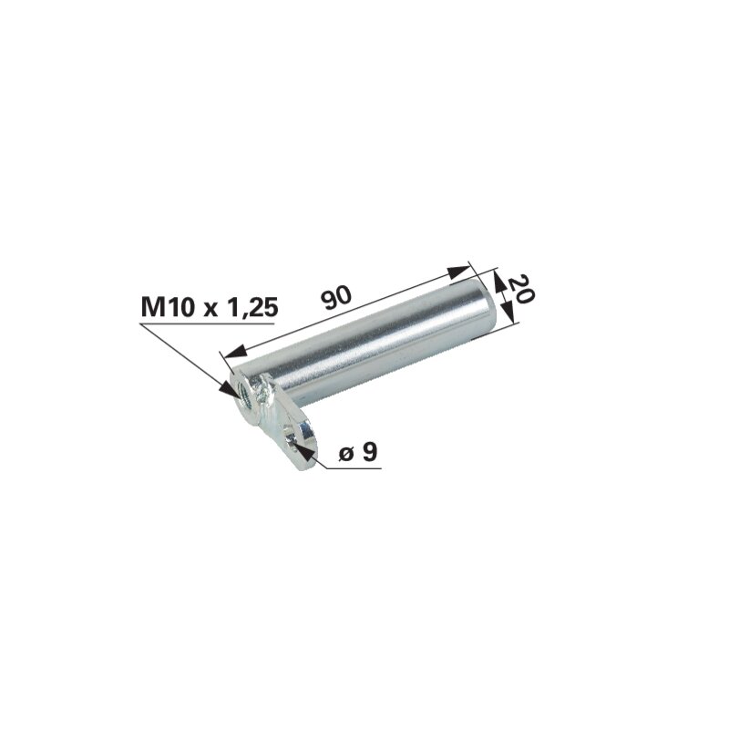Bolzen 20 x 90 mm – Allradachse Lenkzylinder außen