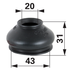 Staubschutz mit Sicherungsring 27 / 45 mm